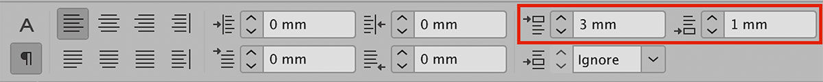 Gebruik 3 mm extra wit voor een kop in InDesign