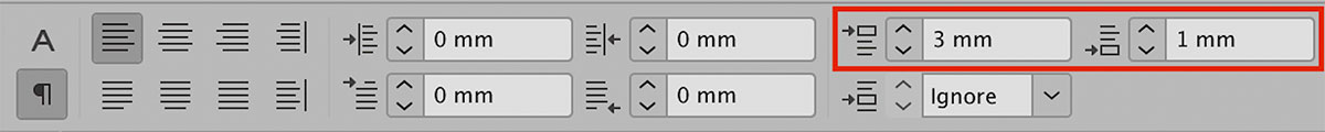 Gebruik 3 mm extra wit voor een kop in InDesign